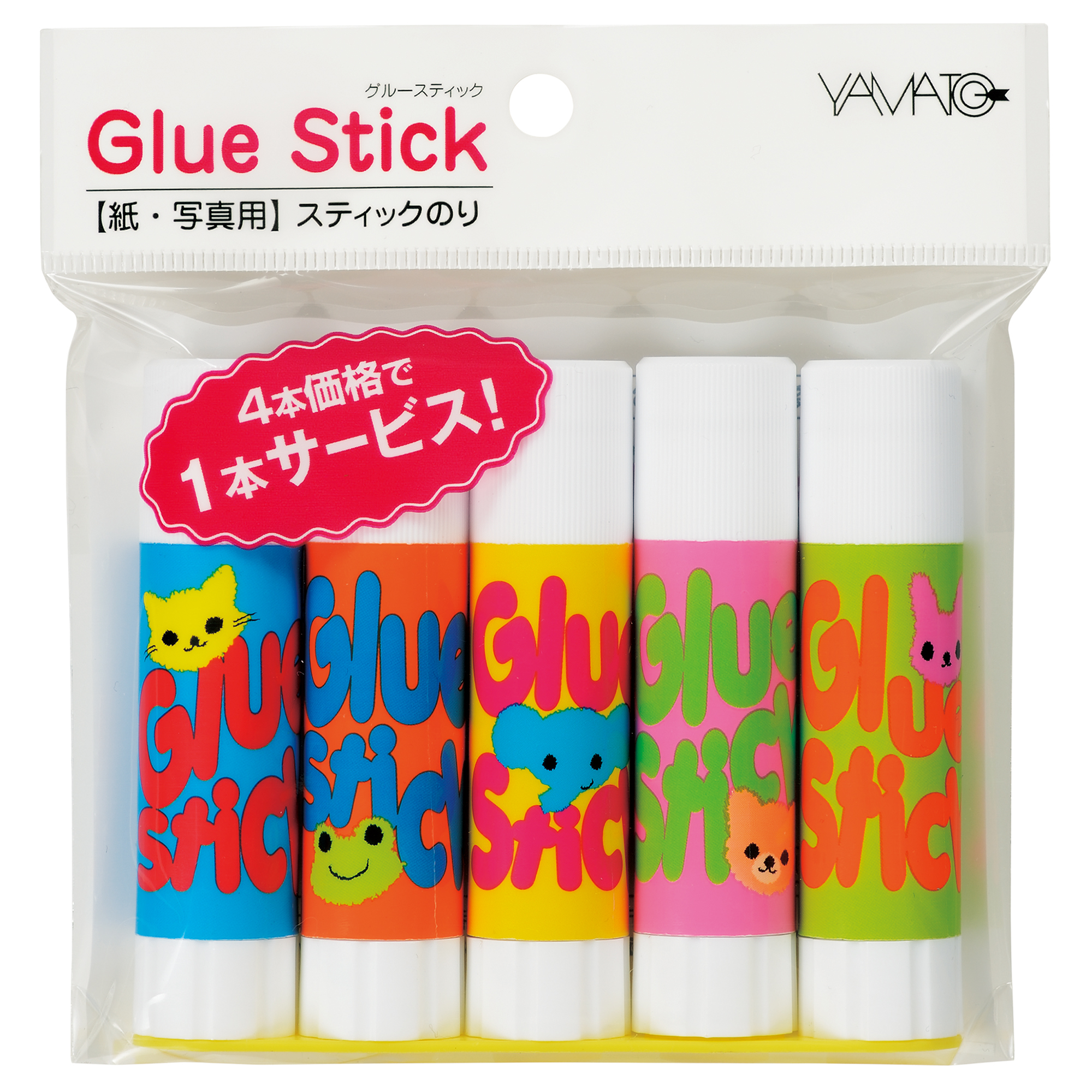 Glue Stick ASN Series 5Pieces pack　ASN-8GH-5P